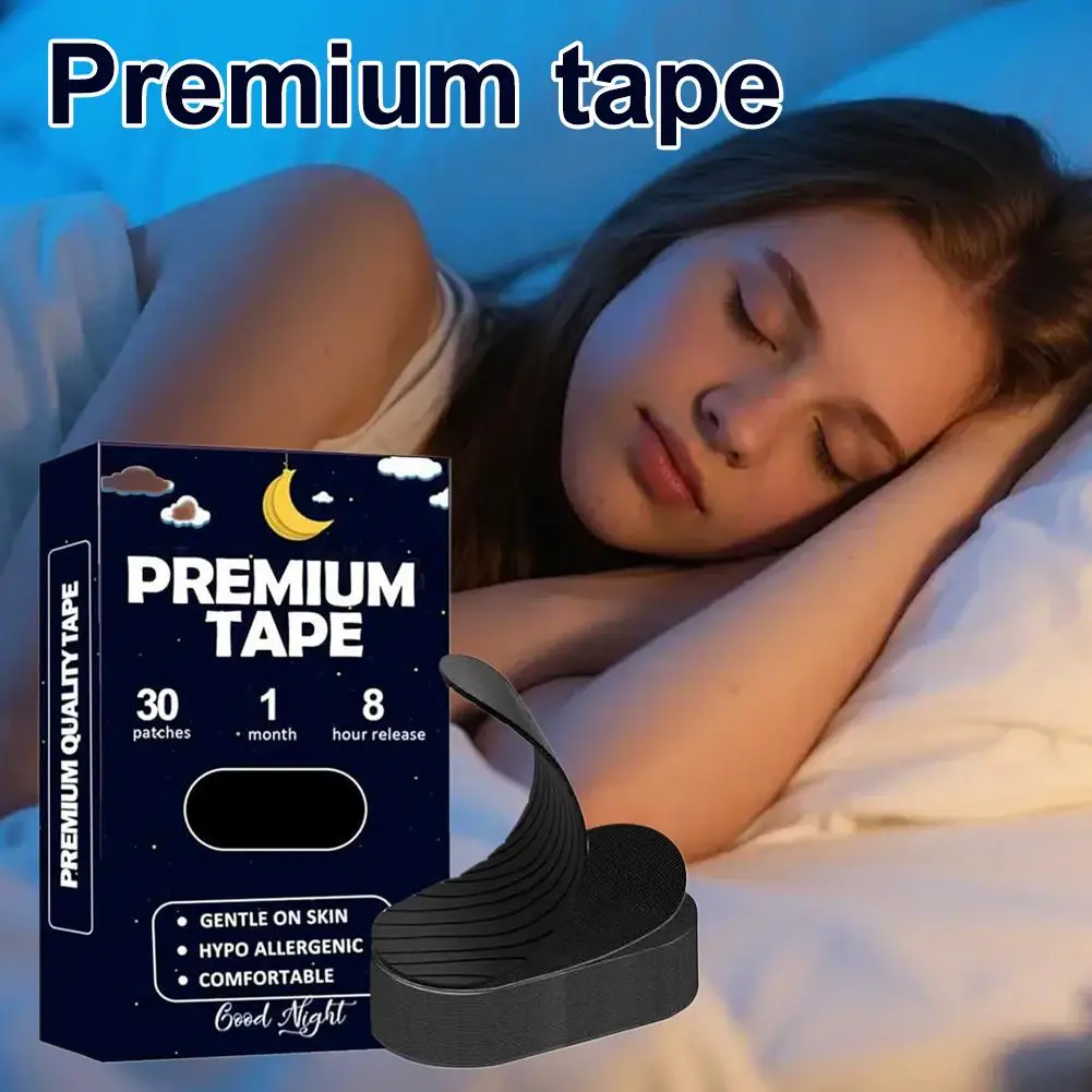 唇型いびき防止パッチ 口呼吸矯正 30枚入り 口呼吸軽減テープ 睡眠改善ステッカー いびき対策用