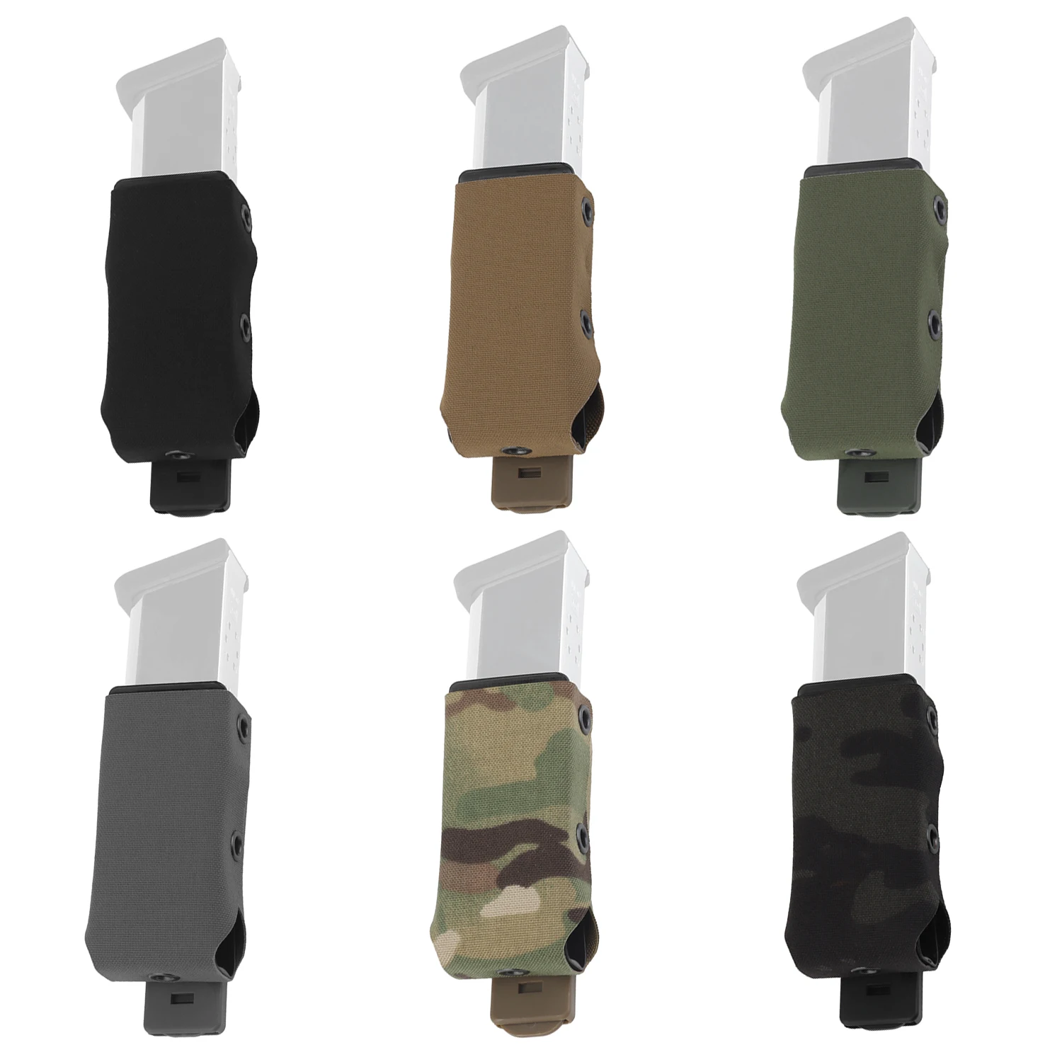 WRC Lightweight  Mag Pouch Built-In Insert Molle 9mm .40S&W Magazine Carrier