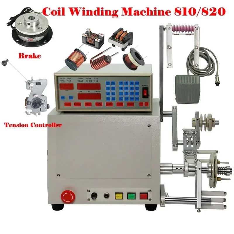 LY 810 /820 Computerized C Electric Automatic Coil Winder Winding Machine 750W 400W for 0.03-1.2mm 0.2-3.0mm Wire 110V 220V