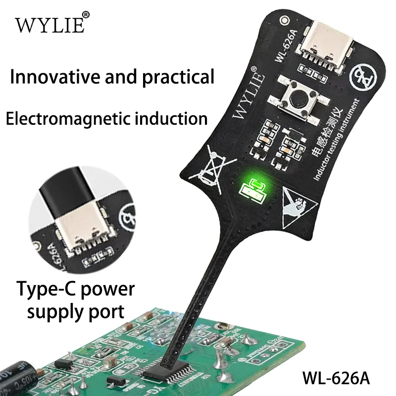 WYLIE WL-626A Inductance Detector Electromagnetic Induction Quick Fault Detection for PCB Motherboard Repair Tool