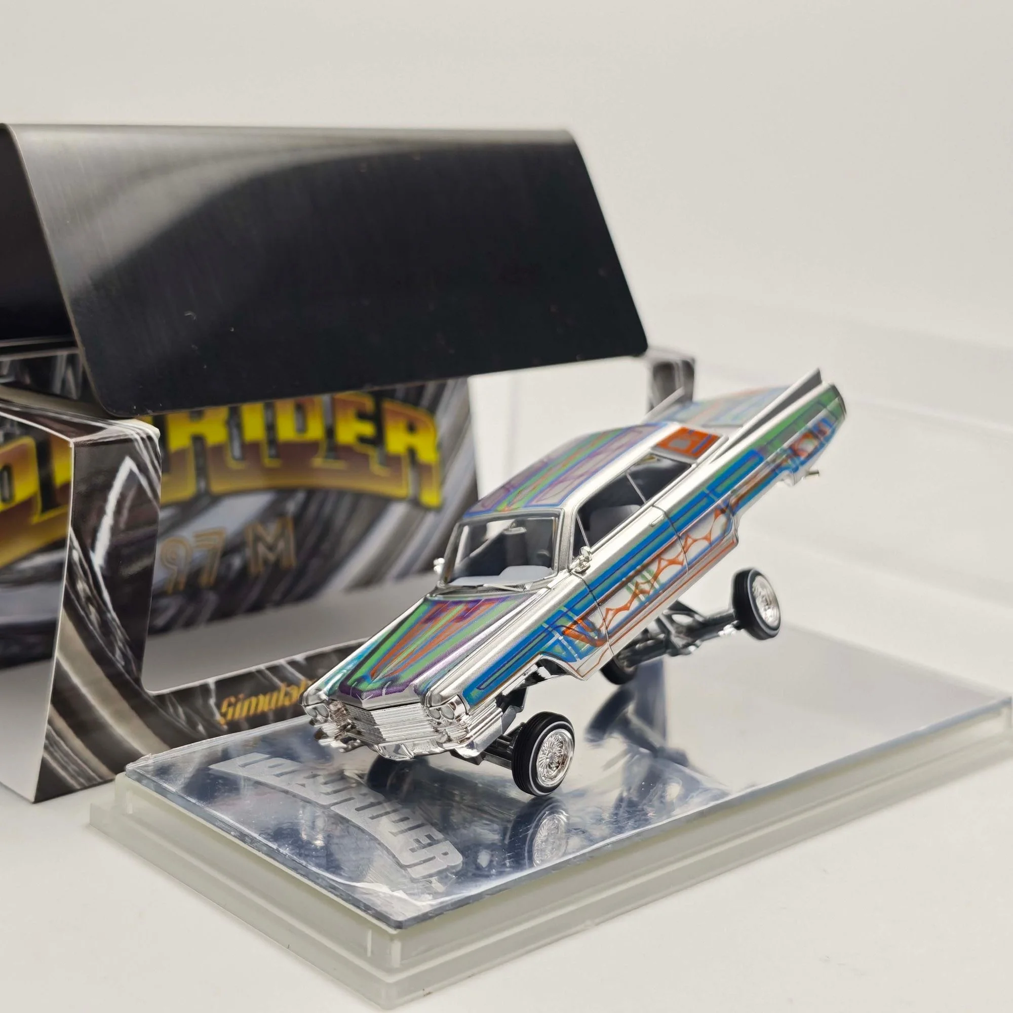 97M 1:64 1964 Cadillac Coupe DeVille Jumping Car Legierungsautomodell
