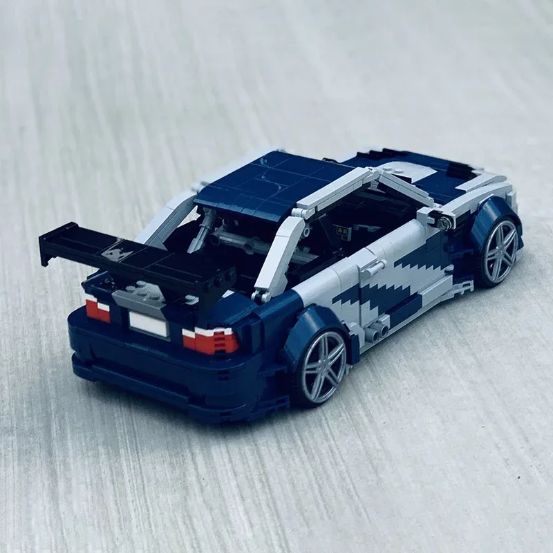 Moc Building Bricks E46 City Cars ModelChampion Speed Cars Technology Modular Super Sports Blocks Gifts Toys DIY Sets Assembly