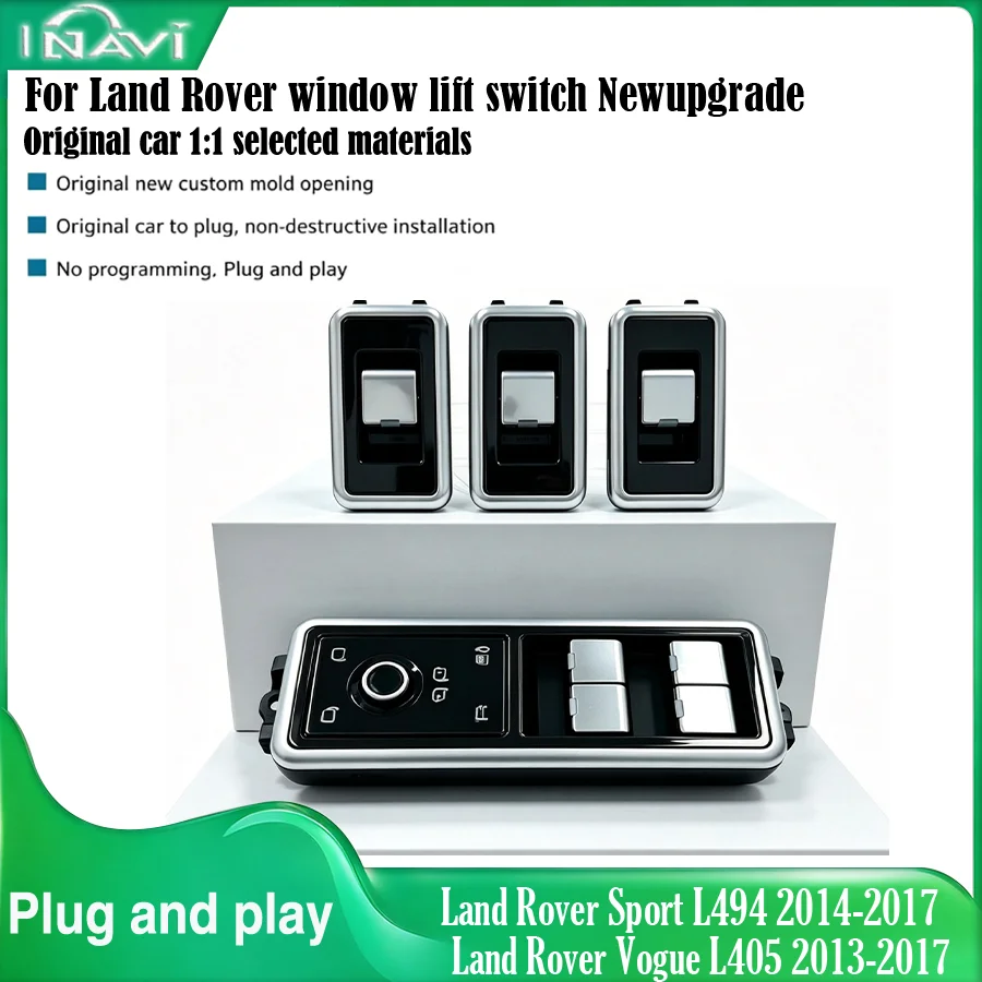 For 2013-2017 Land Rover Range Sport/Vogue/Discovery 5/L494/L405/LR5 Button The Glass Lift Switch Is Applicable Plug and Play