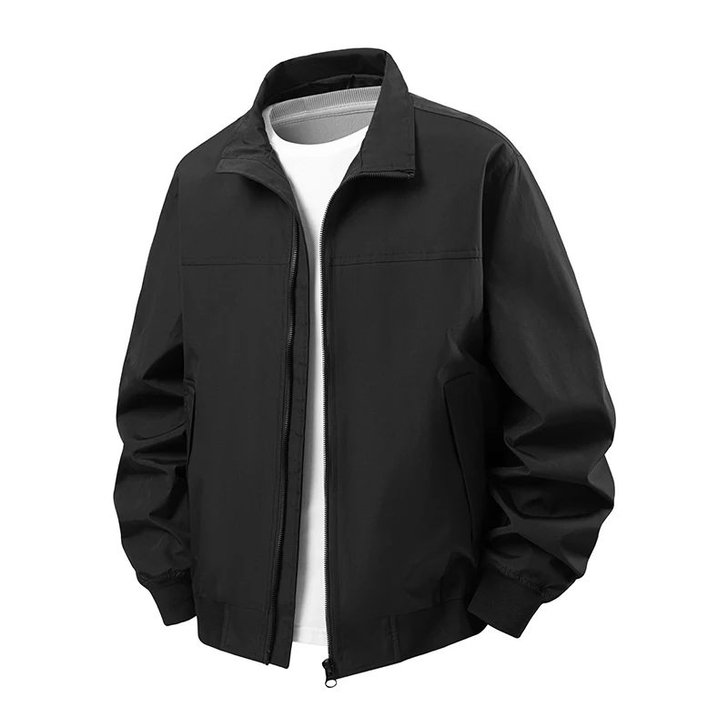 

Повседневная американская куртка-пилот для мужчин, с воротником-стойкой, для активного отдыха, однотонная, в стиле ретро, осенняя, модель M