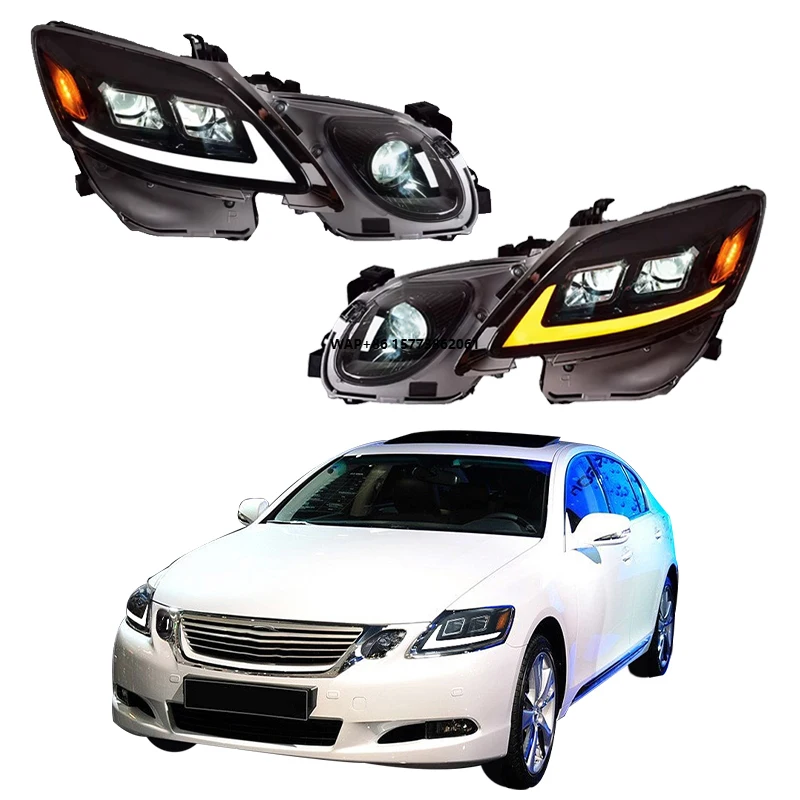 

2 Pieces for GS 300 430 450h Headlights 2004 2011 Car Accessories Headlight Front Light LED Head Lamp Light