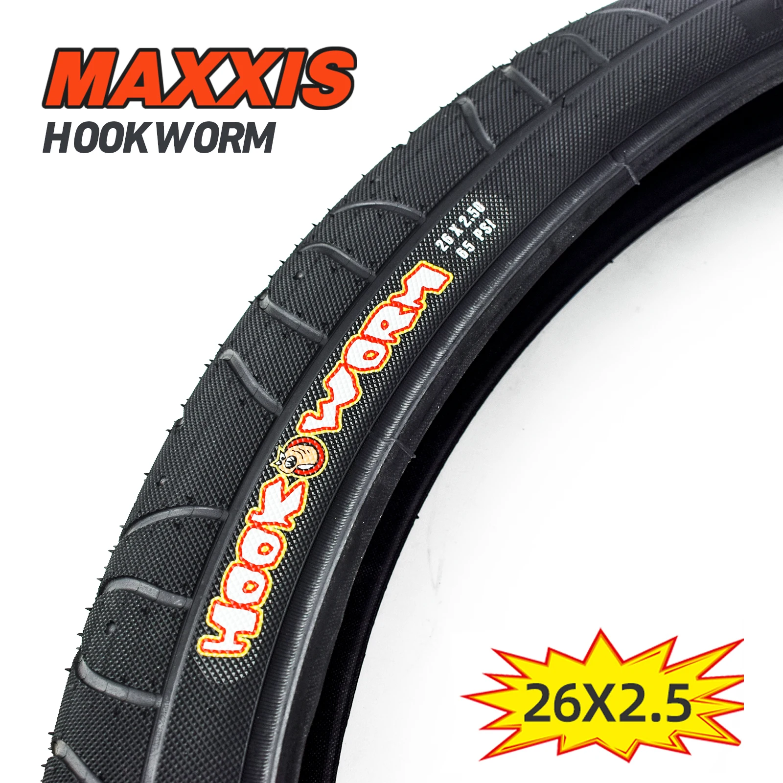Maxxis-フード付きマウンテンバイクタイヤ,26x2.5,65psi,26インチ