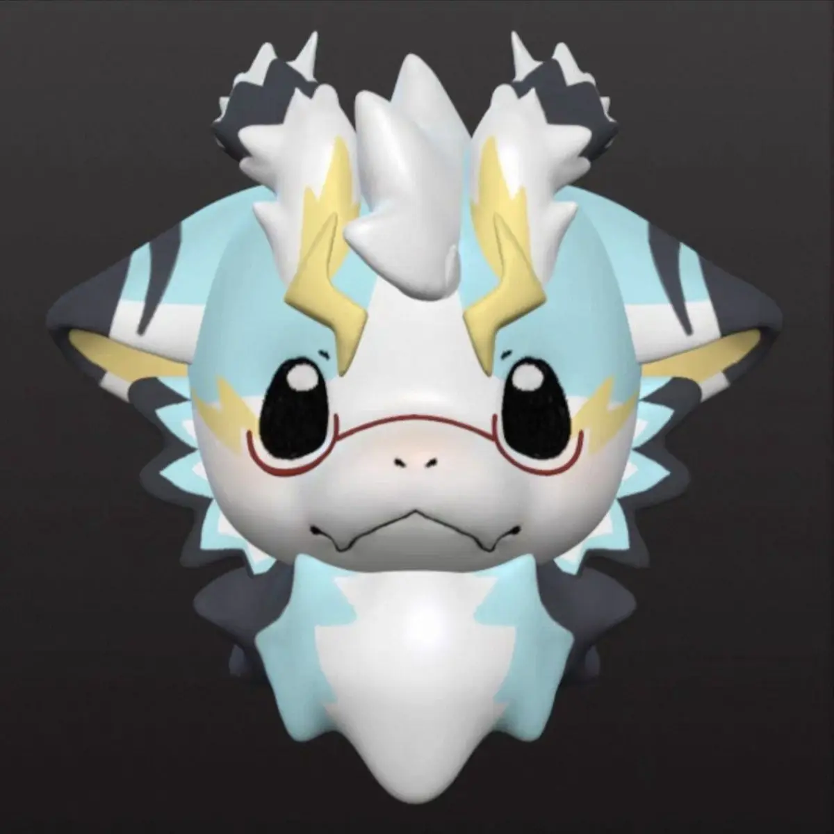 Fursuit Kemono Base Dragon Mask Skull Super Cute 3D Printing  Furry Beast Set Skull DIY Semi-finished Cosplay Anime Accessories