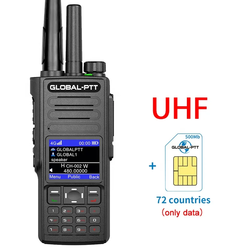 야외 사이트 POC 라디오 G8 양방향 라디오, 4g 글로벌 위성 포지셔닝 인터콤