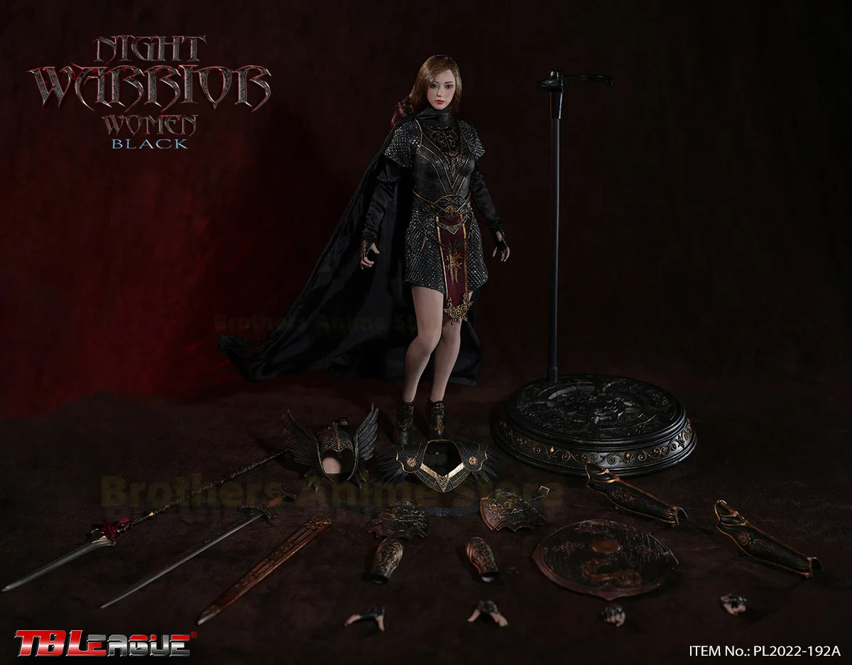 

Spot TBLeague genuine 1/6 black dark night Valkyrie moveable soldier beautiful young woman doll