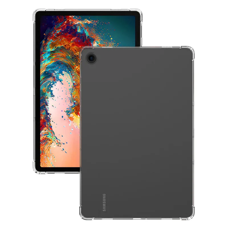 For Samsung Galaxy Tab S9 Plus 2023 SM-X810/X816 Case 12.4inch Transparent Soft TPU Cover for Tab S8 Plus SM-X800/X806 Funda