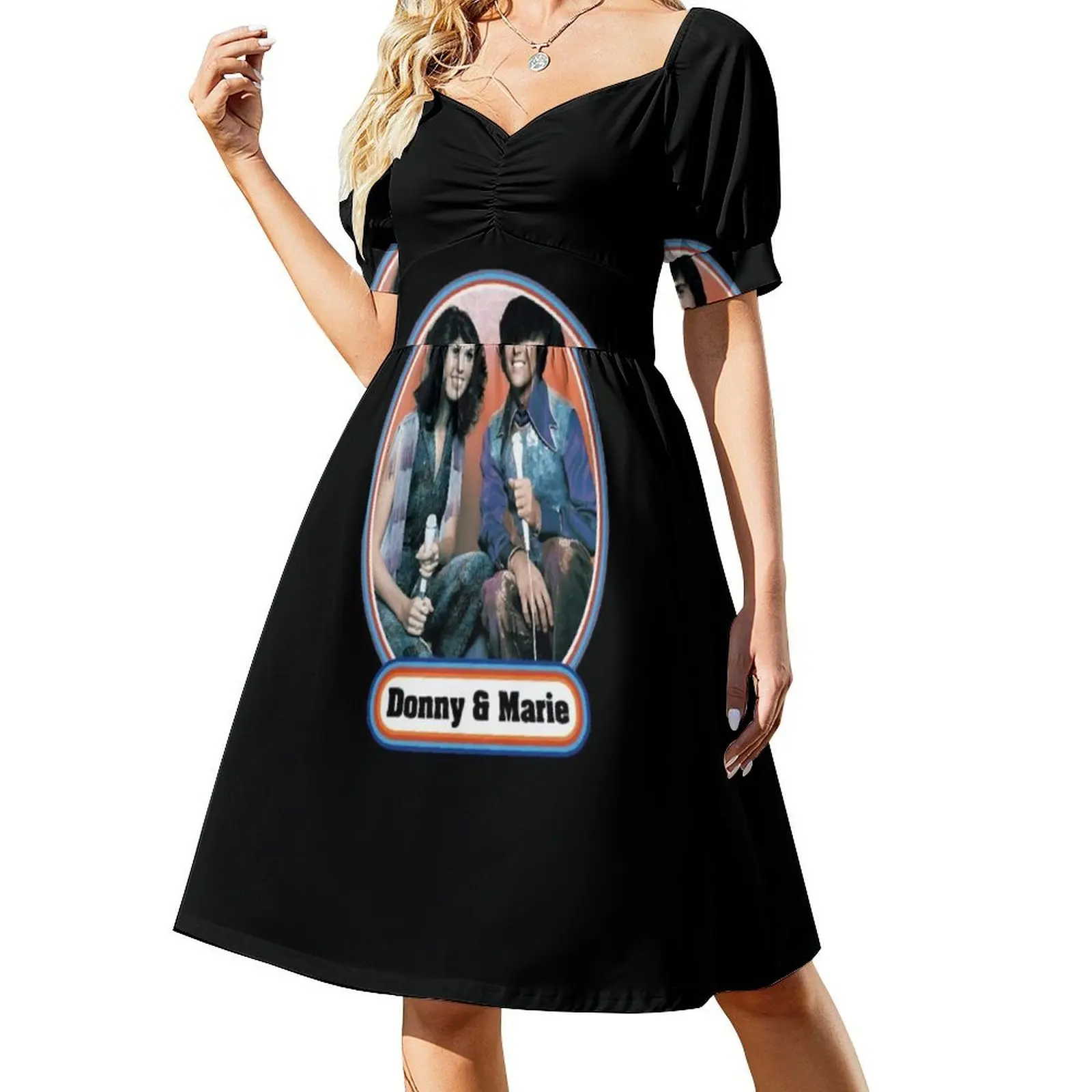Day Gift For Donny And Marie Osmond Gifts Music Fans Women's Hip Hop Streetwear Dress Graphic Print Party Club Wear Day For