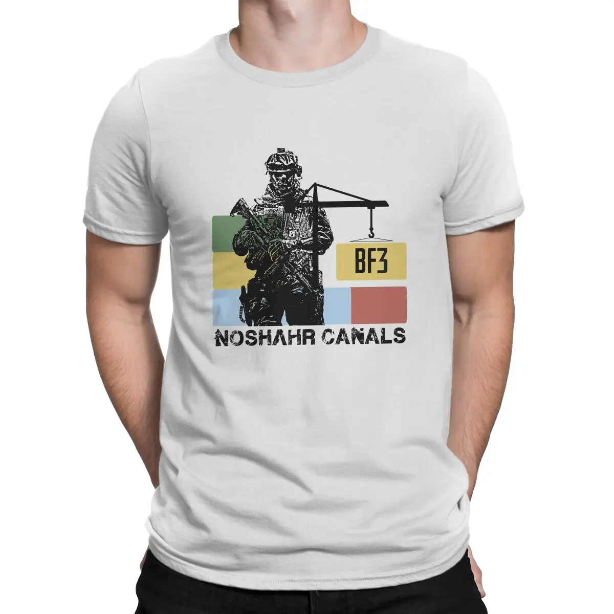 Battlefield Video Game 3 Noshahr Canals T Shirt Goth Men Tees Summer Clothing Harajuku Crewneck TShirt