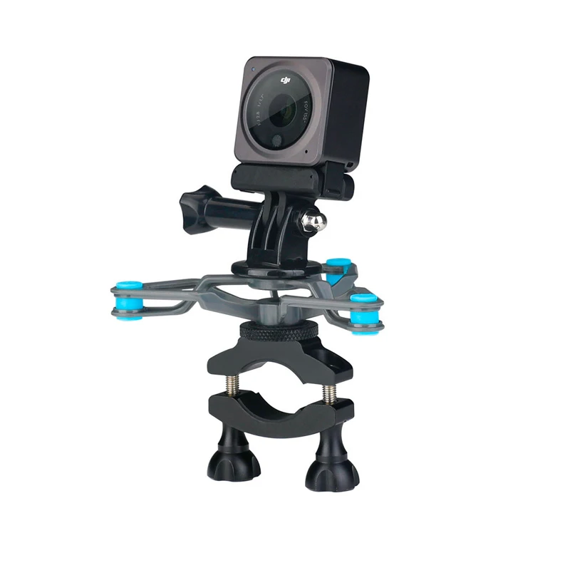 Videocamera sportiva bicicletta mountain bike staffa clip + scheda stabilizzatore ammortizzatore per dji action 2 accessori osmo per fotocamera