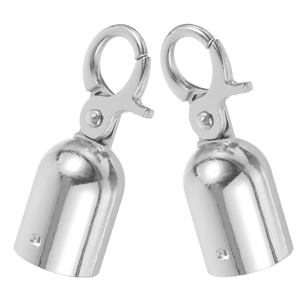 밧줄 끝 정지 철사 연결관 긴 코드는 금속 부속품 빨간 우단 스테인리스를 끝냅니다