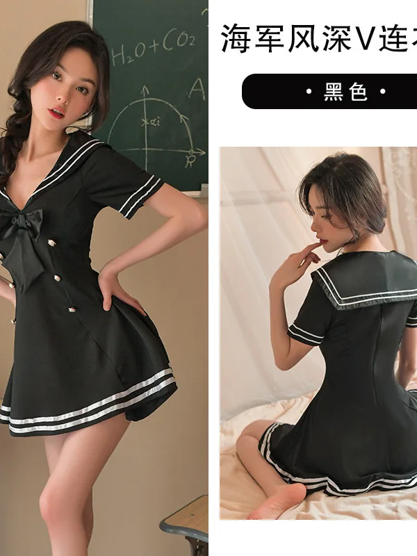 Nieuwe Mode Romantisch Ondergoed Student Matroos Volwassen Charme Elegante Zachte Jurk Sexy Jurk Meisje Uniform Rollenspel Anime B050