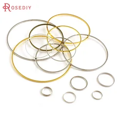 Diameter 8MM to 80MM Round Brass Closed Rings Connect Rings Jewelry Making Findings More color can picked