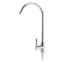 Grifo de filtro de agua potable cromado, 1/4 pulgadas, fregadero de ósmosis inversa, cocina