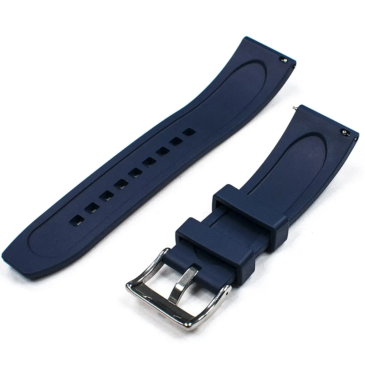 Rubber Watch Bands For Omega X Swatch Moonswatch Speedmaster Watch Quick Release 20mm 22mm Curved Strap For Seiko SKX Dive Watch view 2