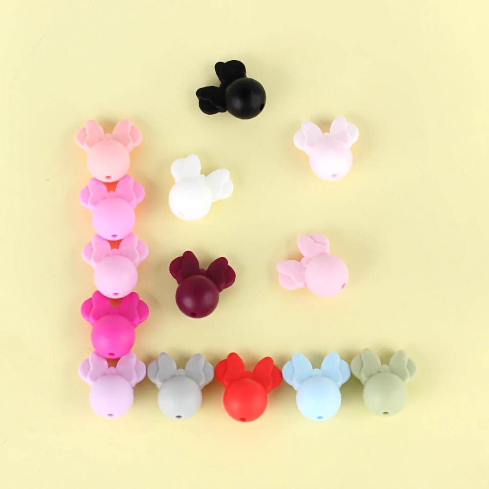 5/10Pcs Focal Silicone Beads Cute Shapes BPA Free for DIY Keys Chain Jewelry Making Pen Necklaces Bracelets Teething Toys