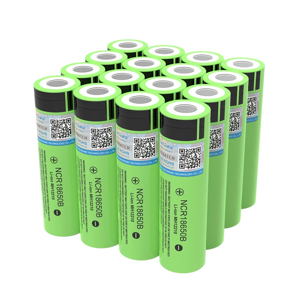 Varicore 100% ใหม่ Original NCR18650B 18650 3400 mAh แบตเตอรี่ Li-Ion แบบชาร์จไฟได้สําหรับไฟฉายแบตเตอรี่