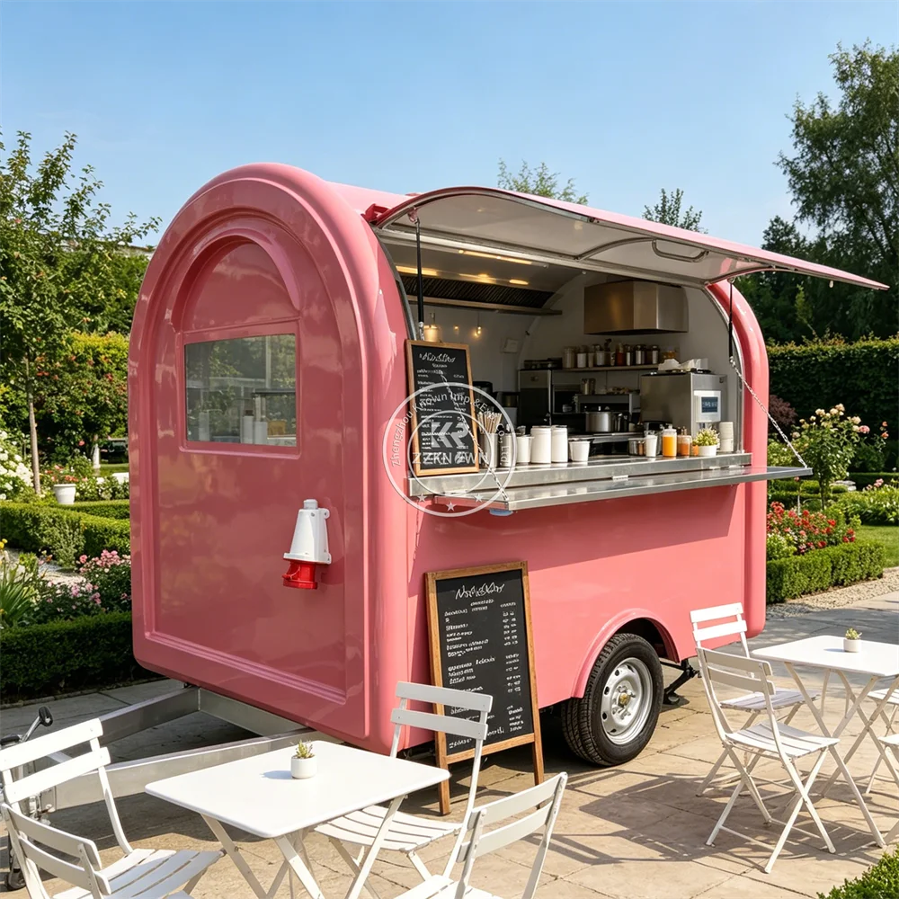 

Hot Sale Concession Food Trailer Custom Mobile Street Catering Burger Snack Food Truck Fully Equipped Kitchen