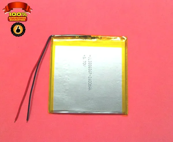 Новая большая емкость 3,7 В 388686   полимерная литиевая батарея для планшетного ПК, встроенная литиевая аккумуляторная батарея общего назначения 2400 мАч