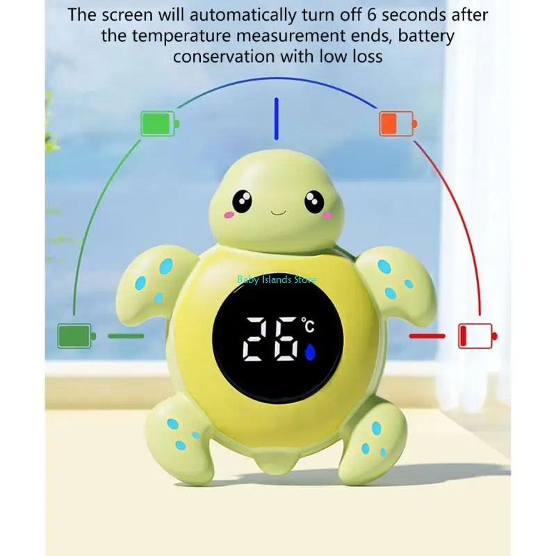 K92D مقاوم للماء حمام الطفل الحراري LED ضوء مؤشر درجة حرارة الاستحمام الآمنة