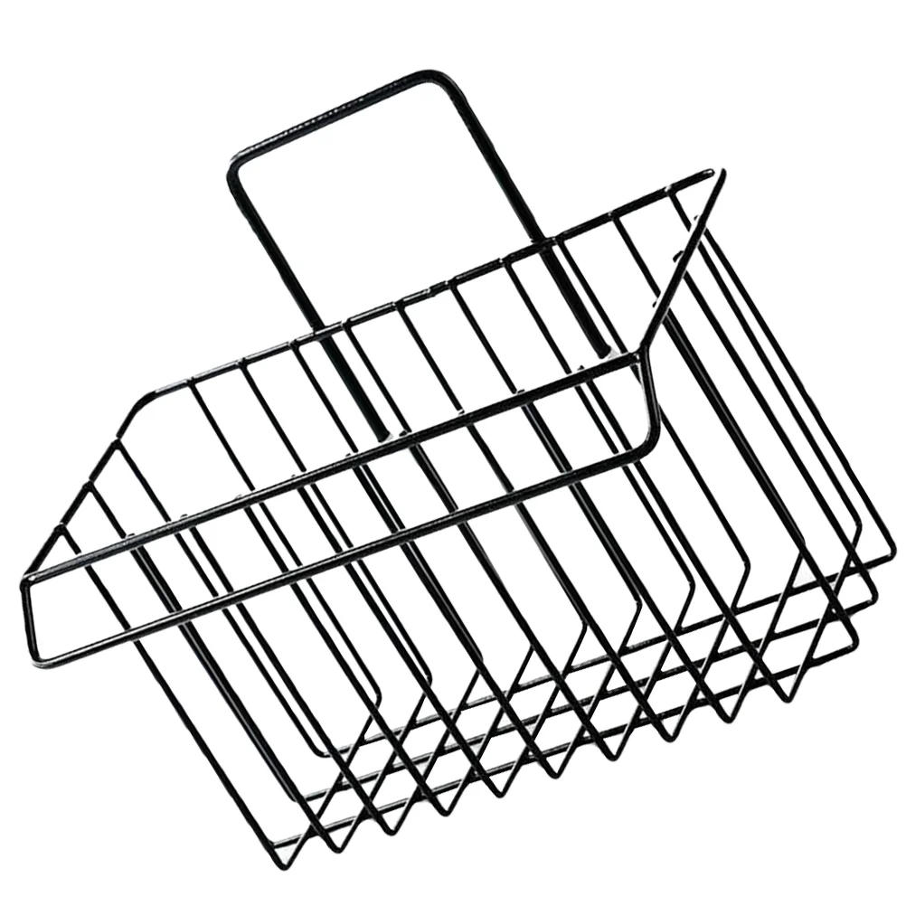 

Nail Free Wrought Iron Hanger Kitchen Spice Shelf Sink Storage Small Hanging Rack Wire Basket