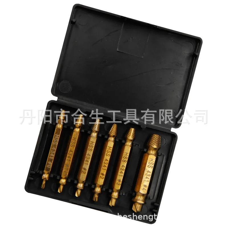 HSS extractor double headed screw sliding tooth removal tool S2 screwdriver screwdriver screwdriver head broken wire set