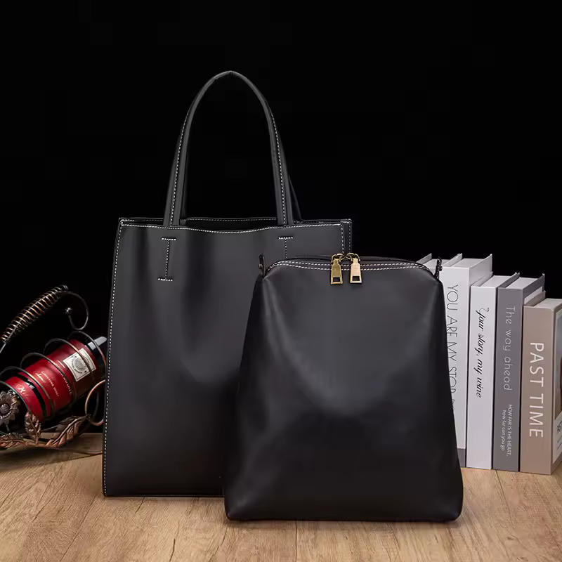 PU Leather Men’s Tote Bag