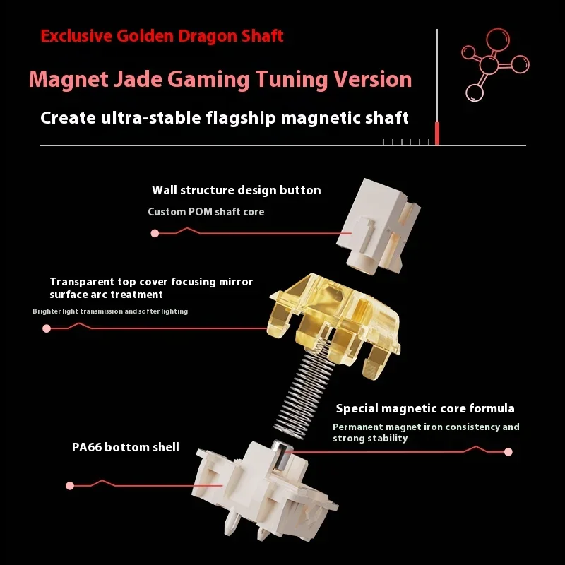 JamesDonkey R3 TMR Magnetic Switch Keyboard Wired Mechanical Keyboard CNC Aluminium 8KHz RT0.01mm Game PC Accessories