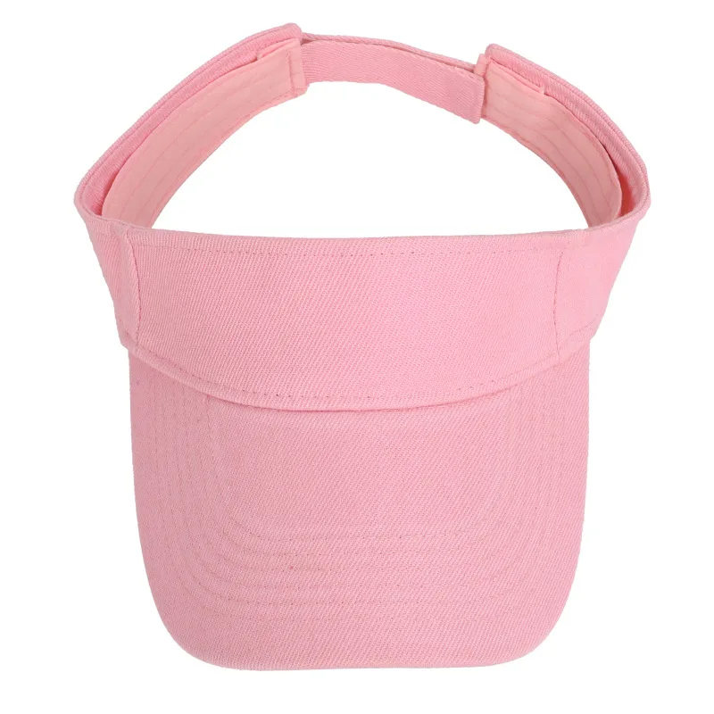 Spring Summer Sports Sun Hats Solid Tennis Caps Men Women Adjustable Cotton Tennis Golf Hats Top Empty Running Sunscreen Visors