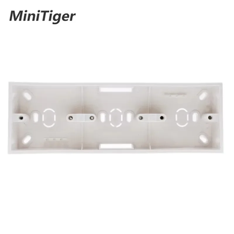 EsooLi External Mounting Box 258mm*86mm*34mm for 86 Type Triple Touch Switch or Socket Apply for Any Position of Wall Surface