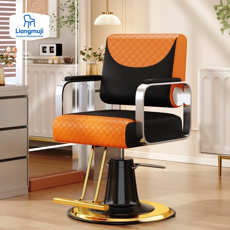 الرجعية الحديثة كرسي الحلاق الفاخرة صالون الحلاقة قطب تصميم كرسي الحلاق صالون تجميل Cadeira دي Barbeiro صالون الأثاث