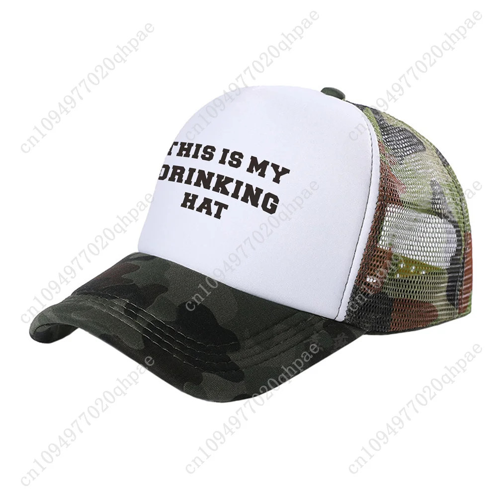 This is My Drinking Hat Trucker Caps Fashion Cool Drunk Beer Hats Baseball Cap Summer Outdoor Mesh Caps MZ-508