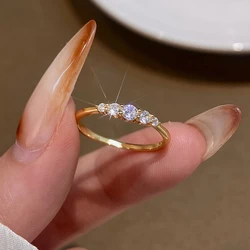 DWJ White Full Zircon Simplicity Gorgeous Ring for Women Engagement Wedding Real 925 Sterling Silver Luxury High Quality Jewelry
