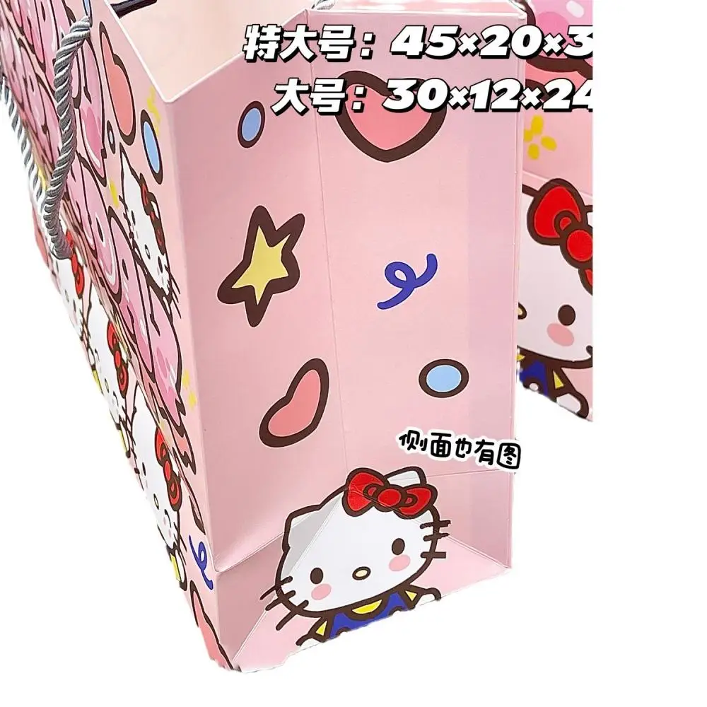 Kawaii Kraft Paper Festival Birthday Gift Bag Sanrios Hello Kitty Melody Wrapping Paper Bag Christmas Gift Packaging Bag Kids