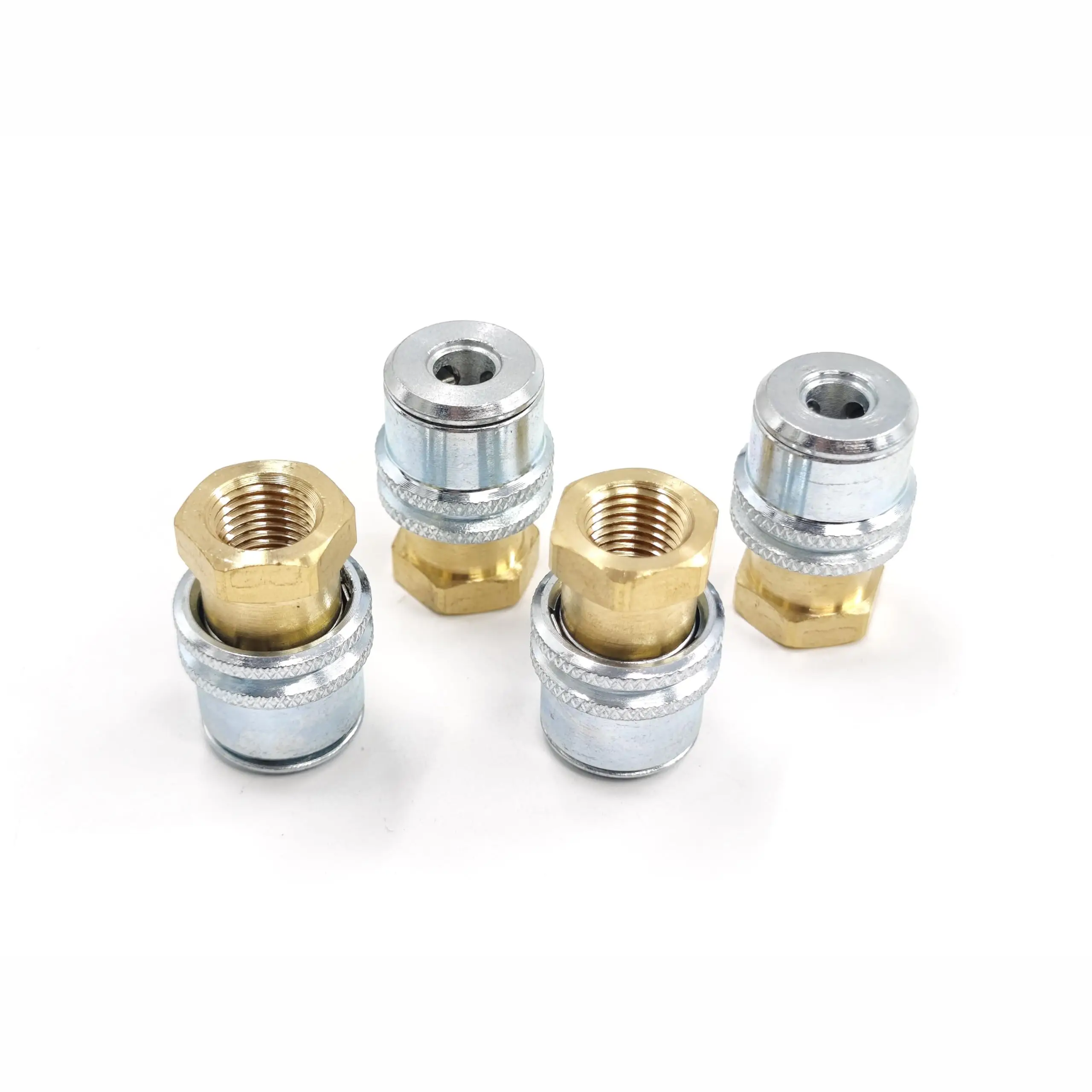 4Pcs Tire Inflator Lock Chuck, Automatic Air Nozzle for Car Truck Bike Tires, Quick Connect to Air Pum