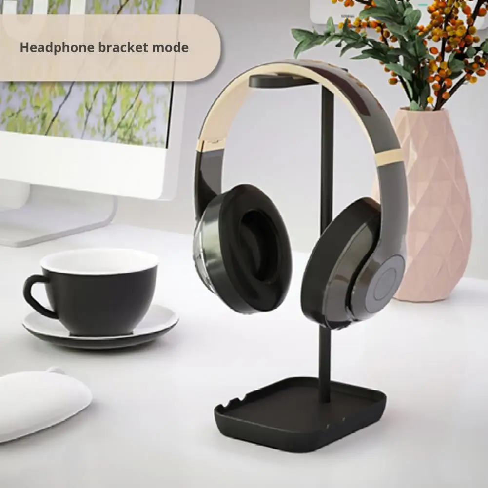 Headphone Rack Stable Base Headphone Stand with 180-degree Rotatable Holder for Desktop Headset Non-slip Design for Organizing