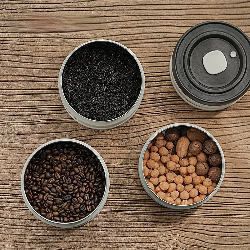 Vacuum Sealed Canister Stainless Steel Canisters Sets for the Kitchen Storage Coffee Beans Suger Nuts