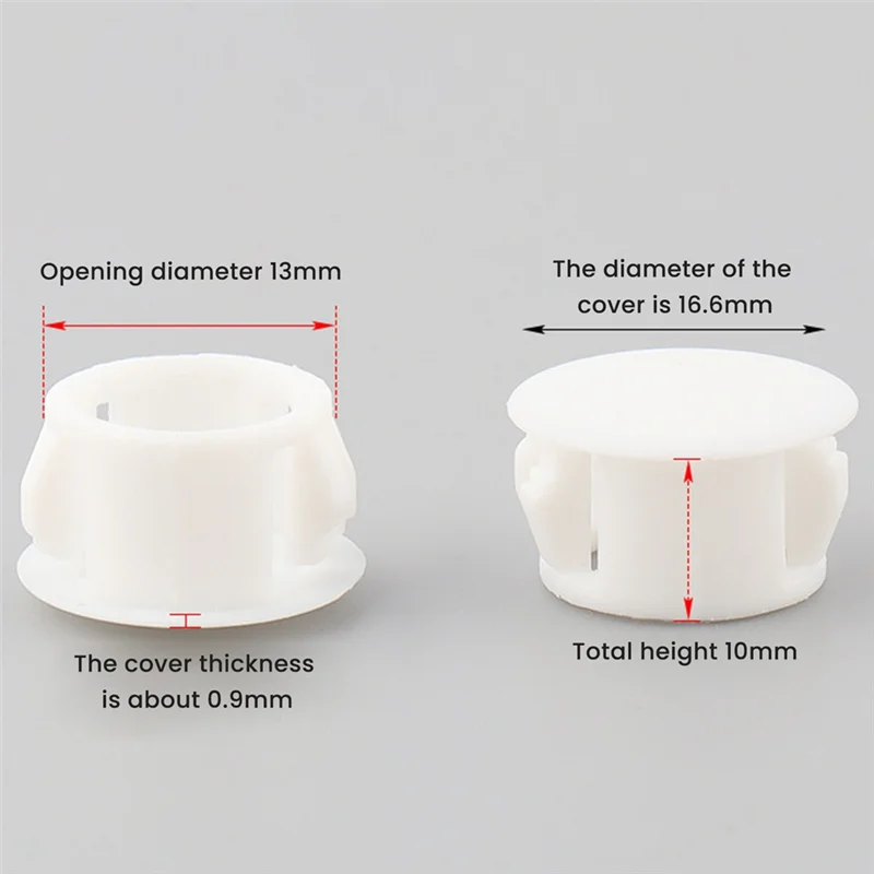 B23B 1 مجموعة 8 أحجام البلاستيك ثقب المقابس تشكيلة فلوش نوع المفاجئة في قفل أنبوب ثقب المقابس الأبيض #3