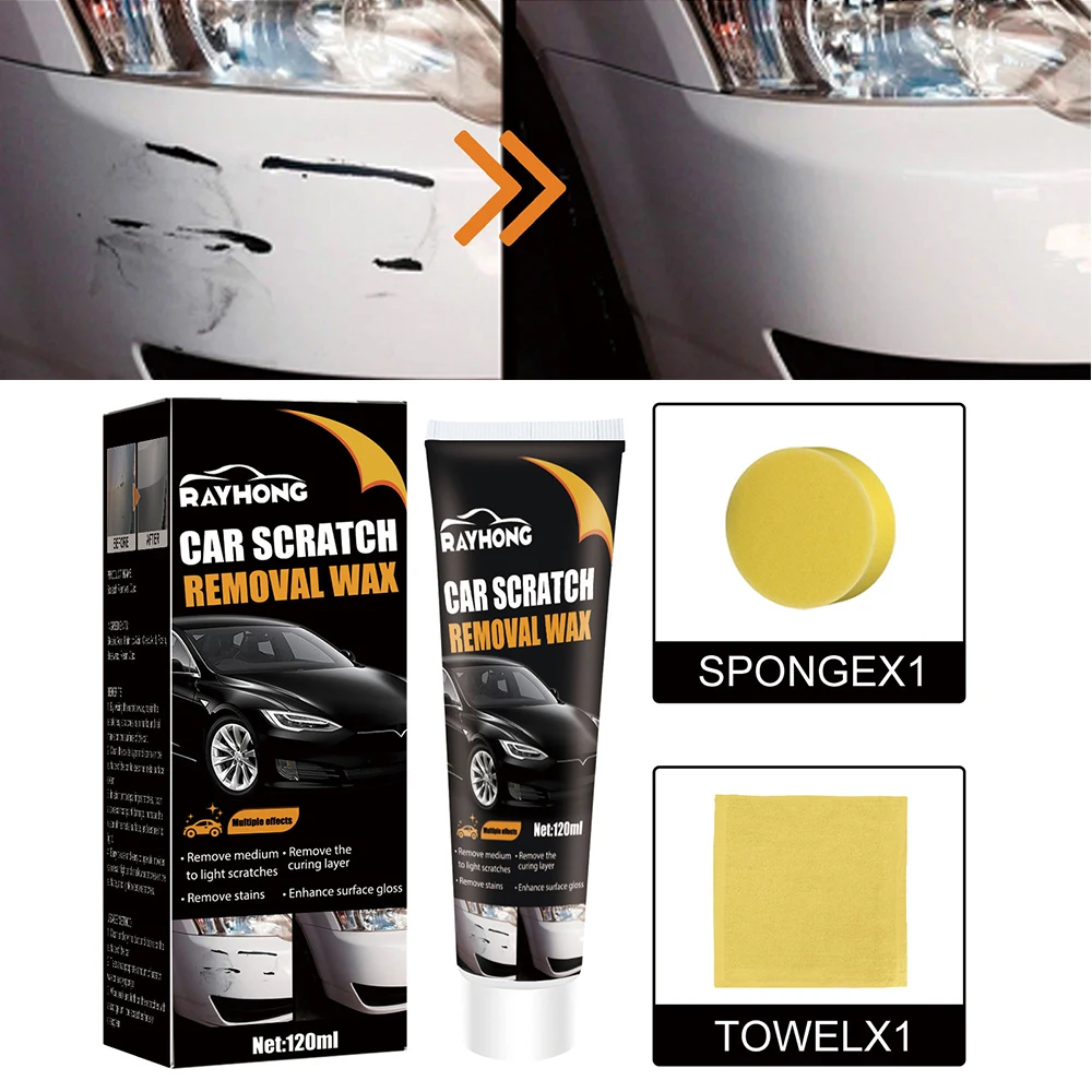 1/3/5pcs Car Scratch Removal Repair Paste Polish Paint Polishing Wax Car Scratch Remover Repair Paste Rubbing Compound Care Kit