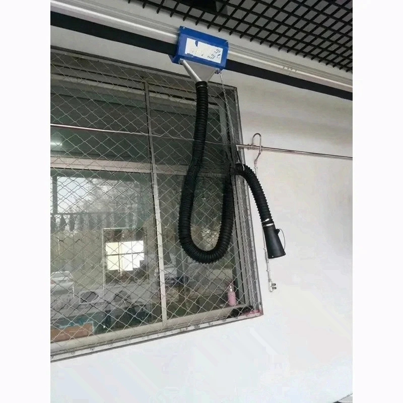 Fume Extraction Hose Reel LKW Smoke Air Collection Arm Vacuum Hose Reel