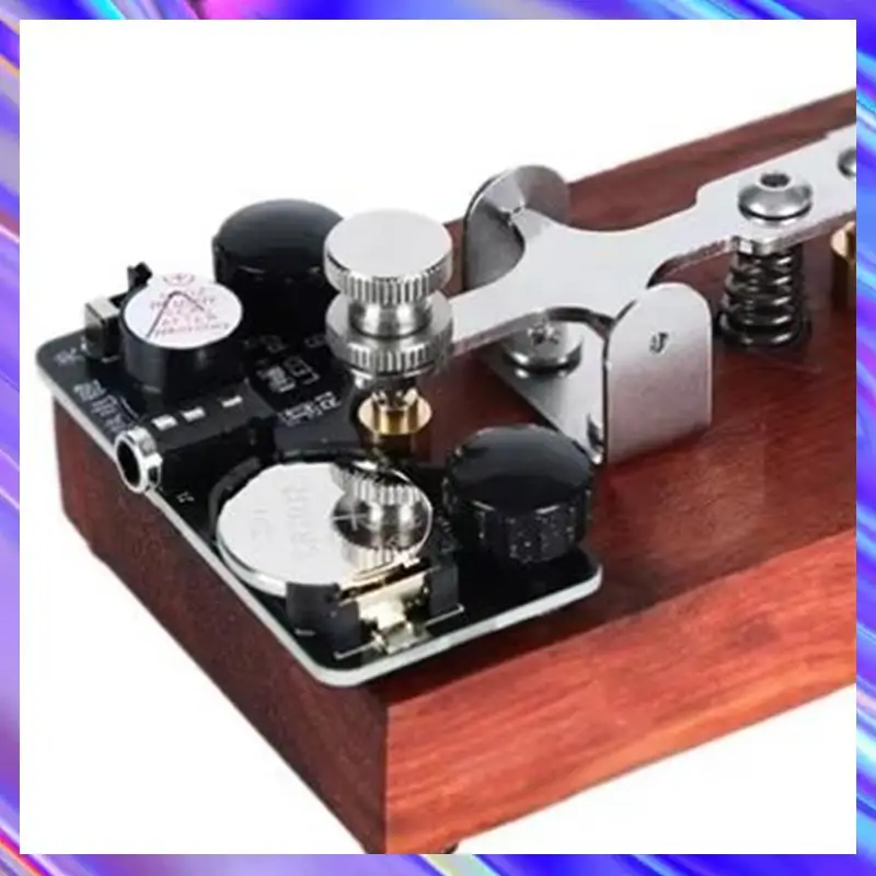 

K-8 Hand Manual Training Key Morse Code Key Shortwave Sound And Light Practice Board