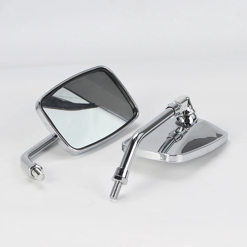 

Universal 10mm Chrome Rearview Mirrors Motorcycle Motocross Scooter E-bike Racing Motorbike Side Mirror Rear View Accessories