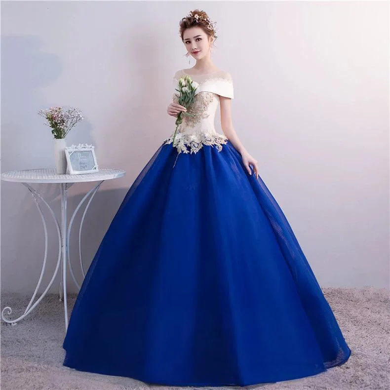 Ecoparty Abito da ballo Donna Abiti stile Quinceanera Appliques Tulle Prom Abiti da festa di compleanno Vestido De 15 Anos robes de soirée