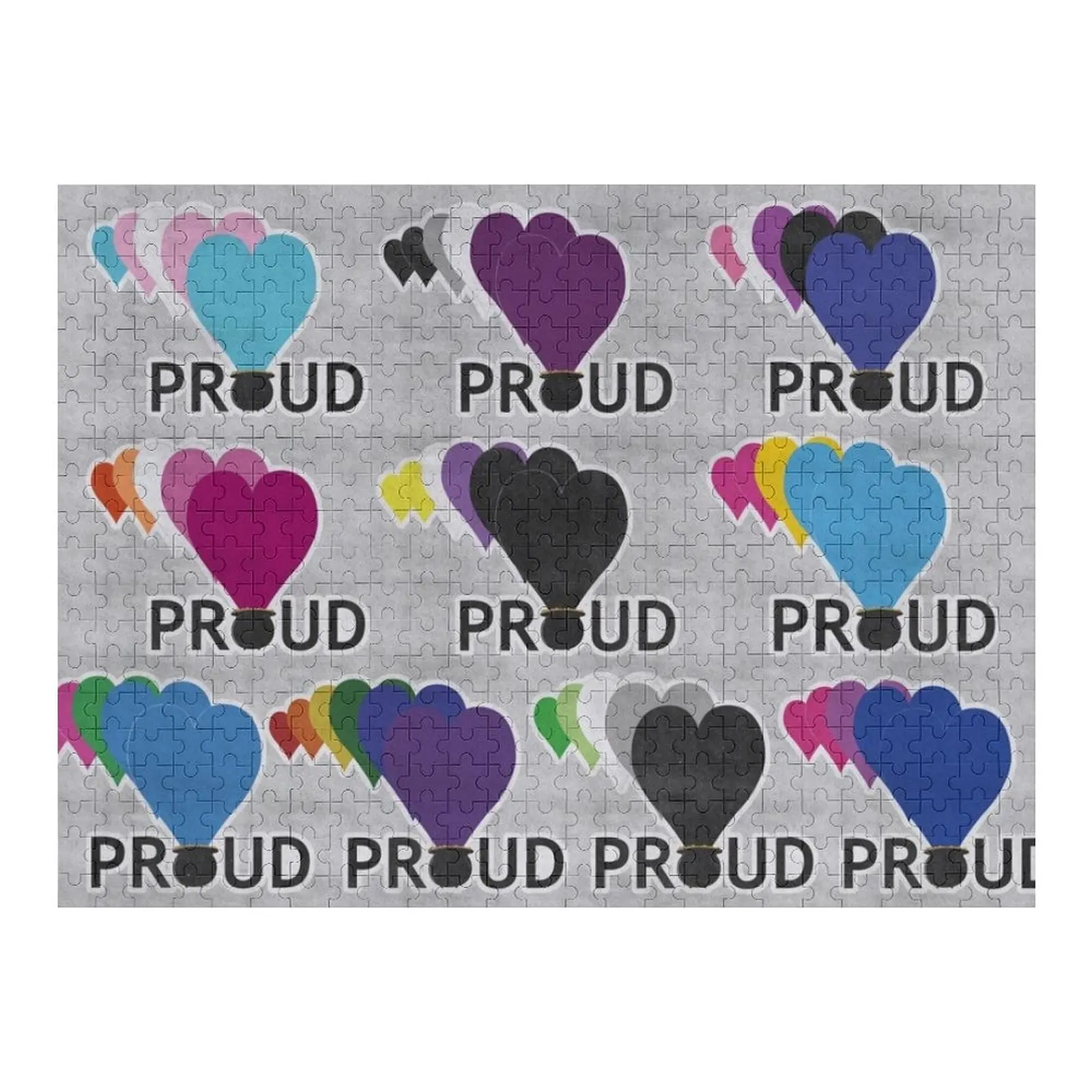 LGBTQIA + أحجية الصور المقطوعة الفخورة، هدايا شخصية، هدية شخصية، لغز متزوج