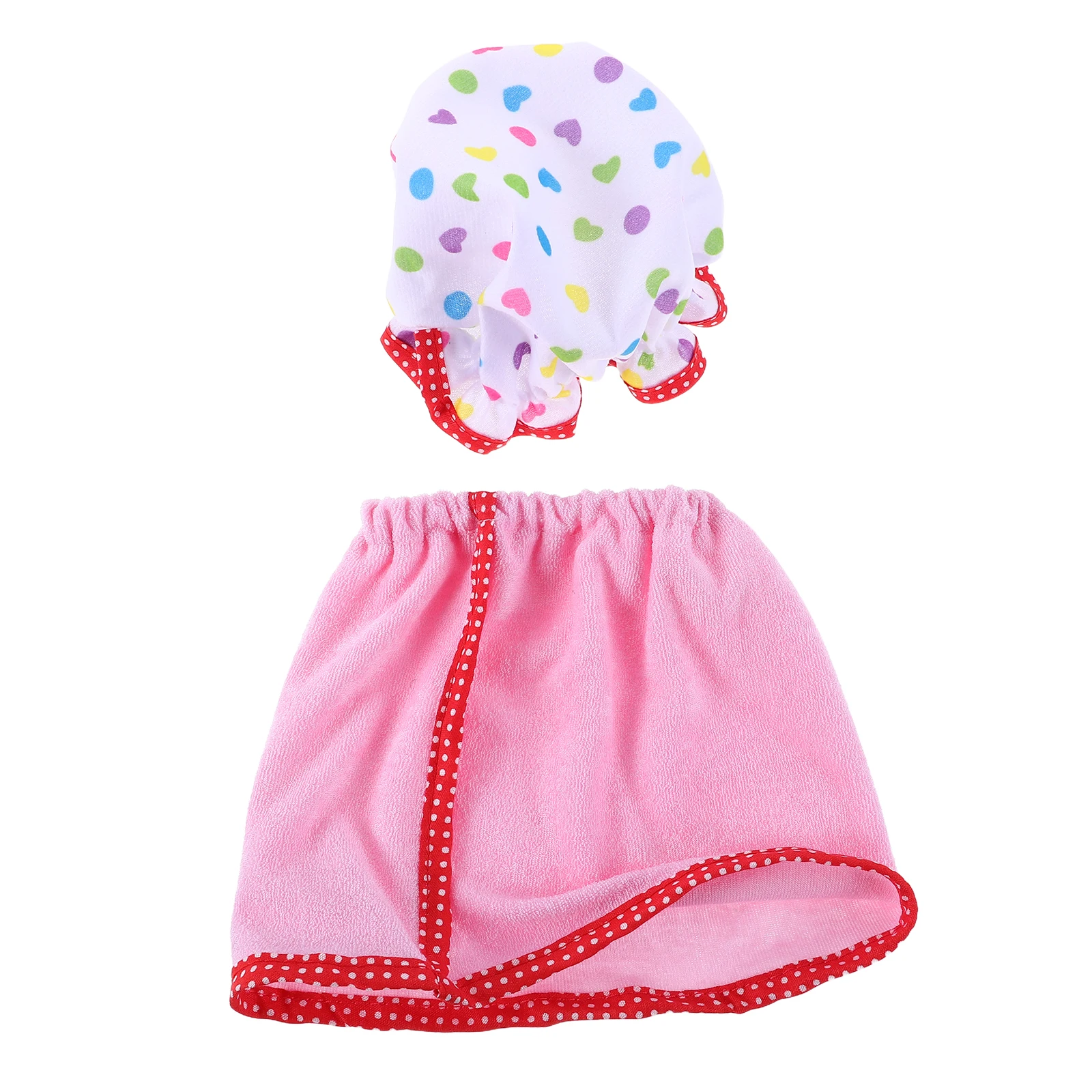 2-częściowy letni zestaw ubranek dla lalek 18-calowych, szlafrok z kapeluszem, miękka odzież do spania, ubrania do zabawy na dzień spa, piżamy dla pluszaków.