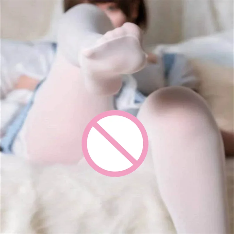 Sexy Black White Soild Color Long Socks Women Over Knee Thigh High Over The Knee Stockings Lolita Ladies Girls Warm Knee Socks
