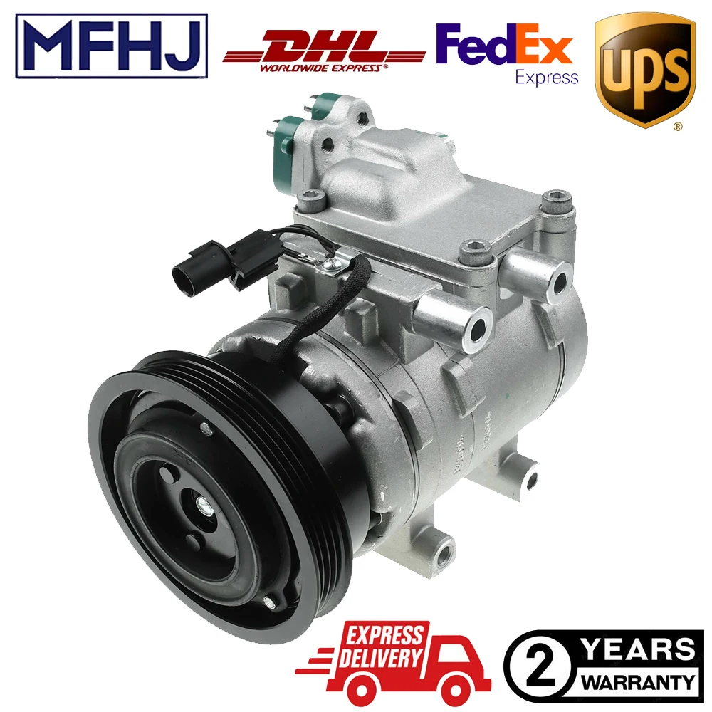 AC Compressor with Clutch For Hyundai Elantra 2001-2006 Tiburon 2003-2008 2.0L 97701-2C100, 97701-2D100